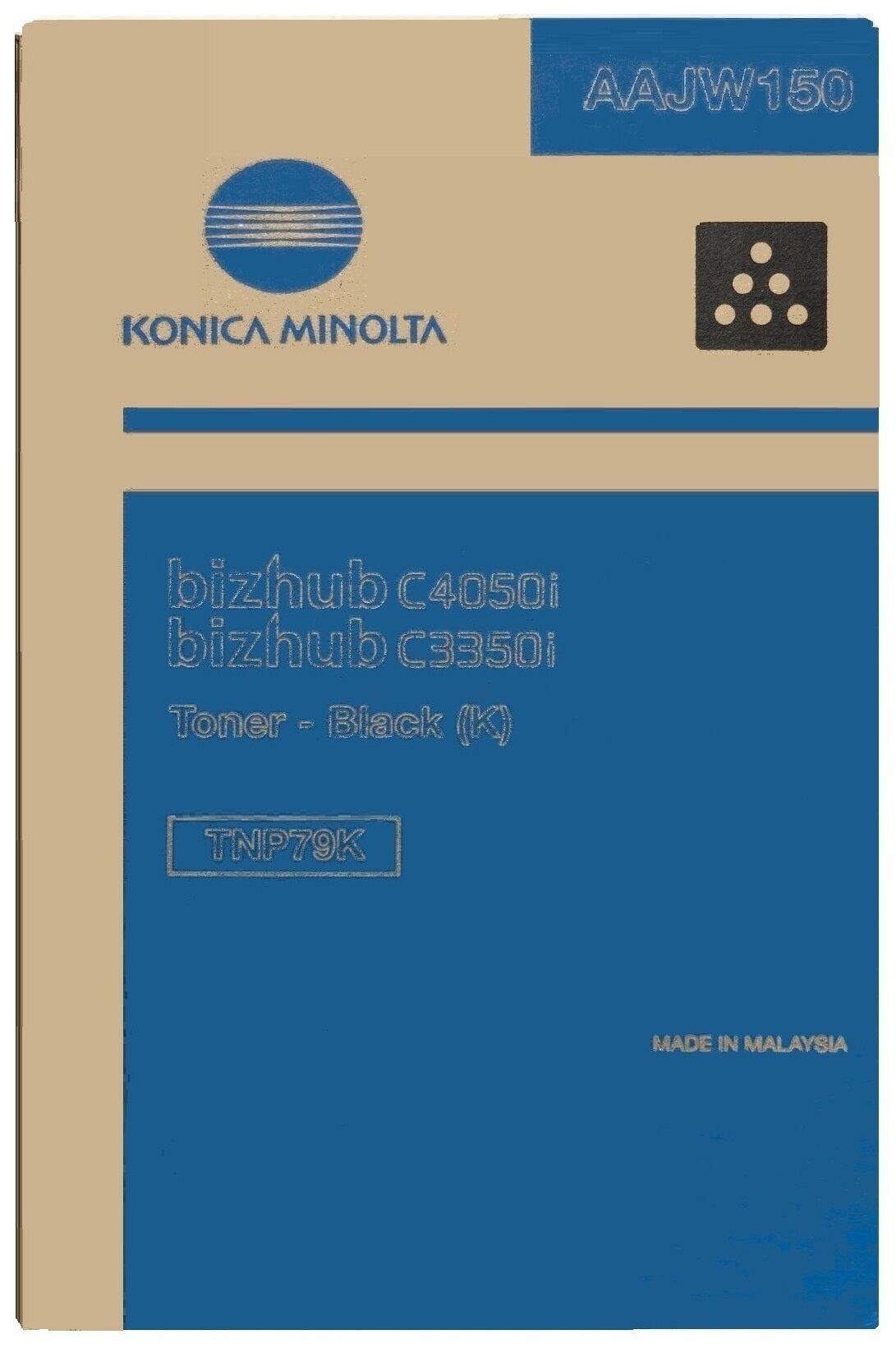 Original Toner Konica Minolta TNP-79 Black Original Toner Konica Minolta TNP-79 (AAJW150) schwarz