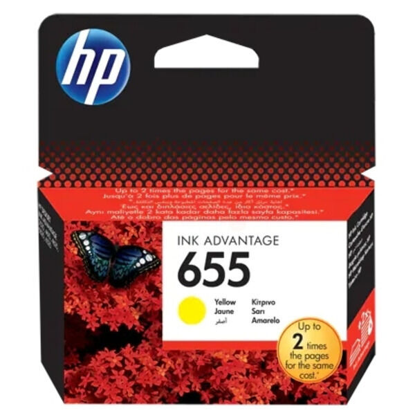 Original Druckerpatrone HP 655 (CZ112AE) gelb