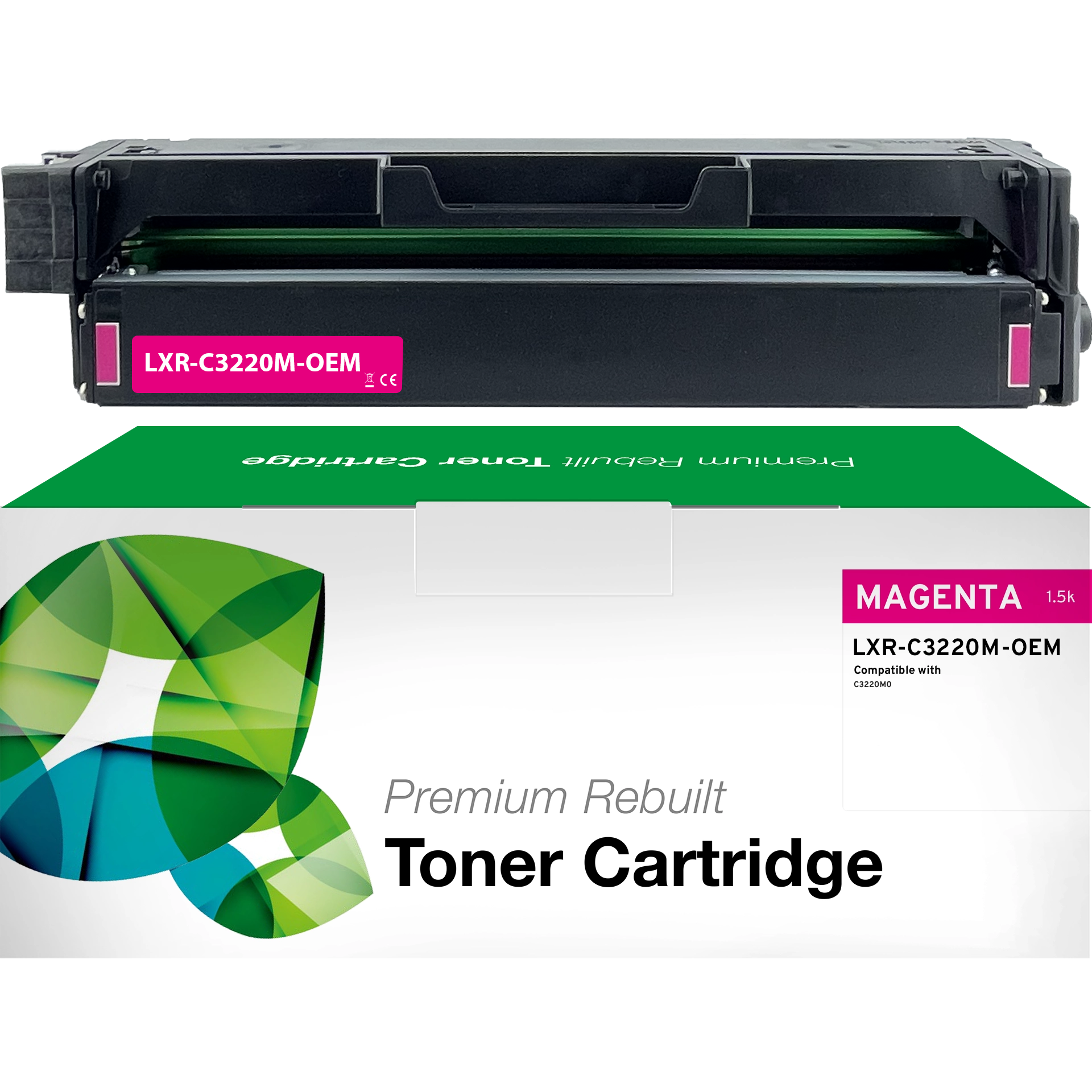 Rem. Toner Lexmark C3220M0 OEM Chip magenta
