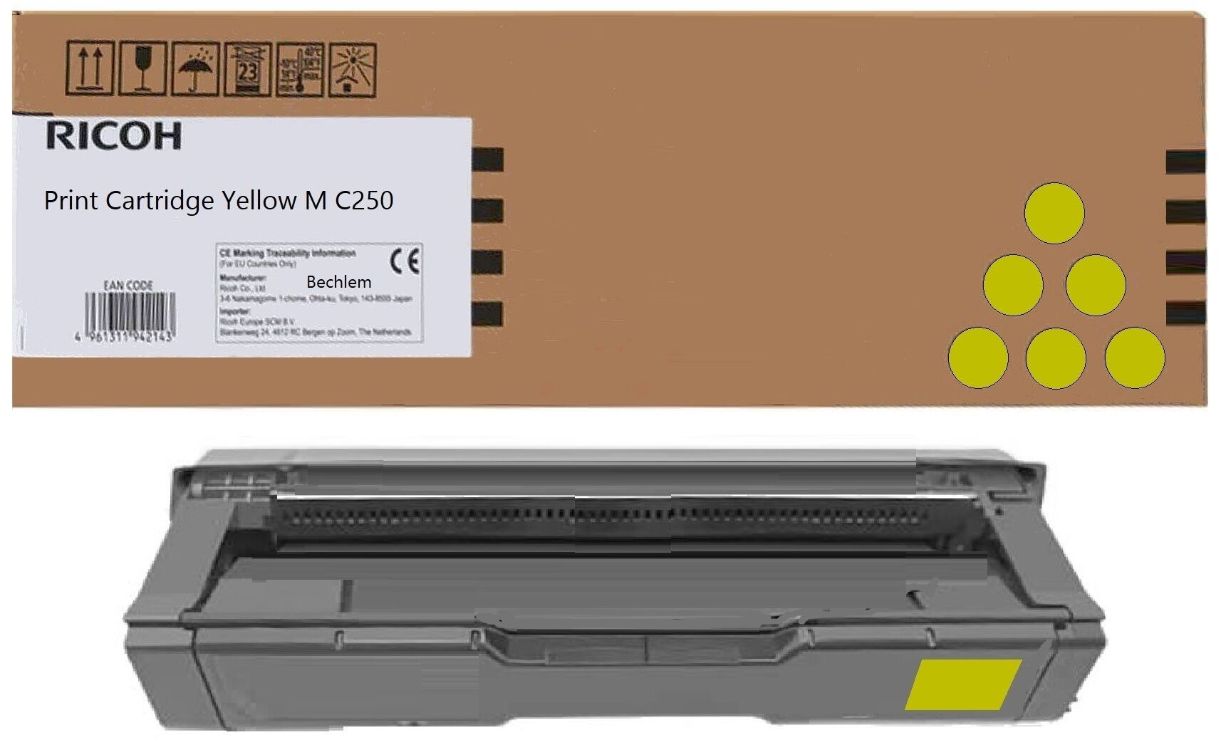 Original Toner Ricoh 408355 gelb