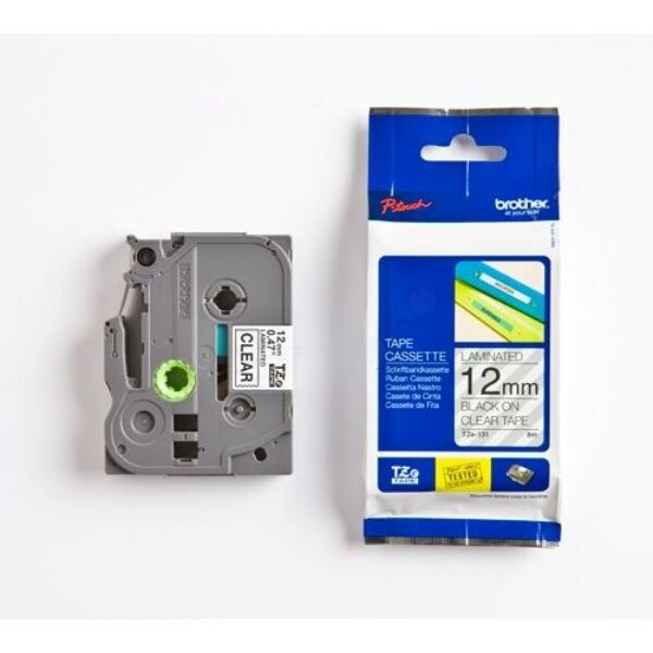 TZE-131 Original Schriftbandkassette Brother TZE-131 schwarz auf transparent