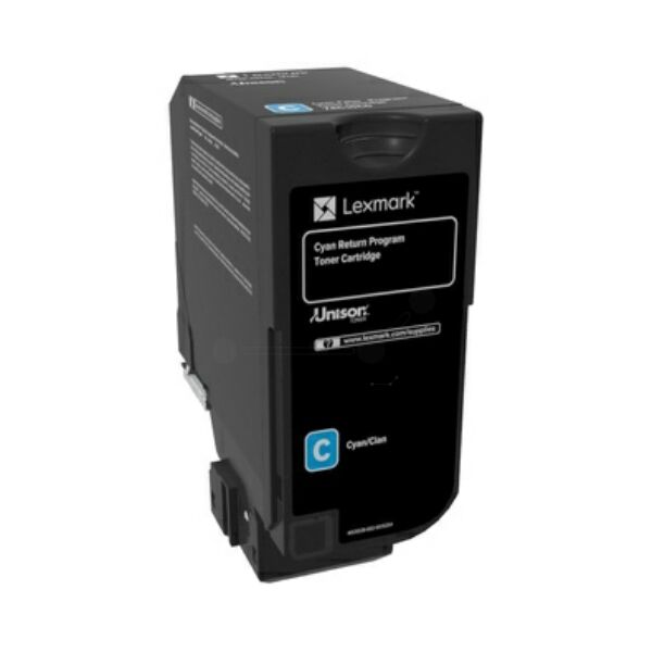 Original Toner Lexmark 74C2SC0 cyan
