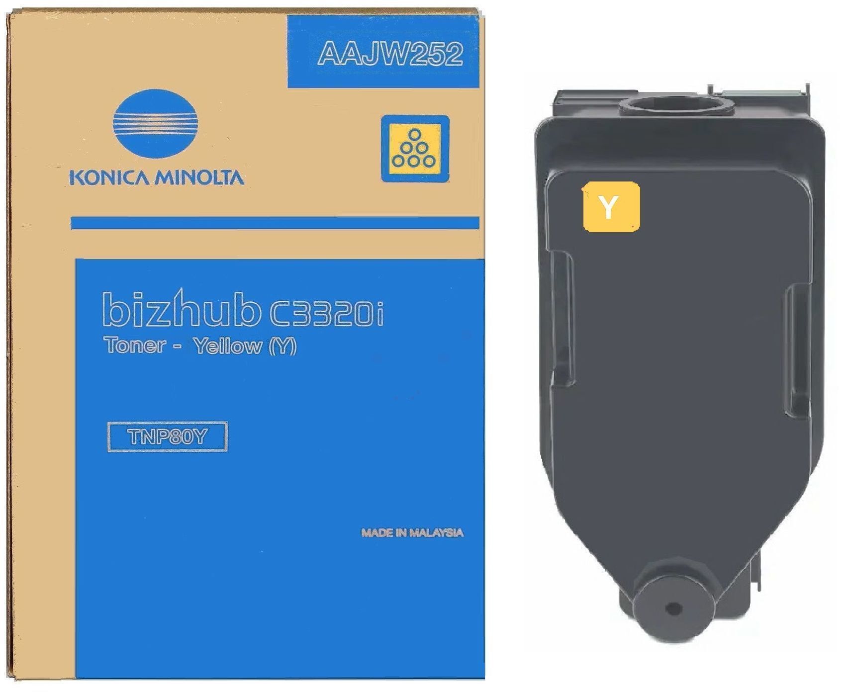 Toner / Konica Minolta - AAJW252 / TNP-80Y