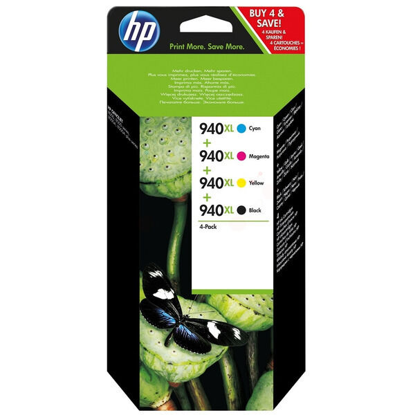 Original Tintenpatronen HP 940XL (C2N93AE) Viererpack CMYK