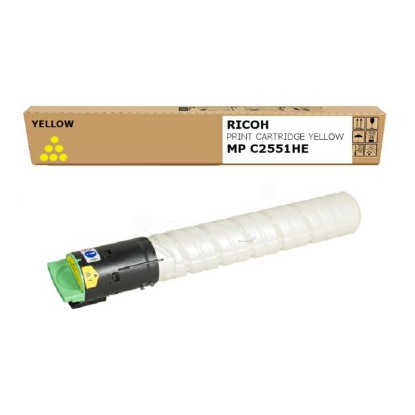 Original Toner Ricoh TYPE MPC 2551 HE (842062) gelb