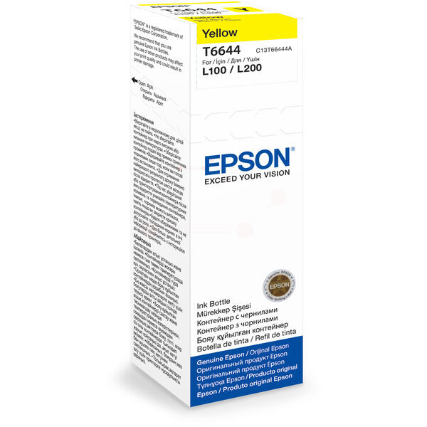 Original Tintenflasche Epson 6641 (C13T664140) schwarz