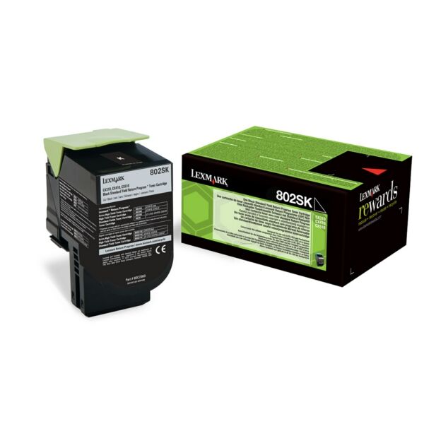 Original Toner Lexmark 80C2SK0 schwarz