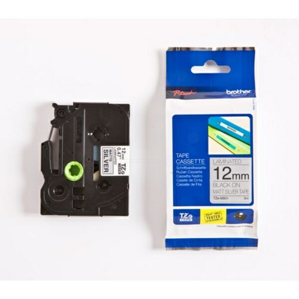 TZEM931 Original Schriftbandkassette Brother TZE-M931 schwarz auf silber matt