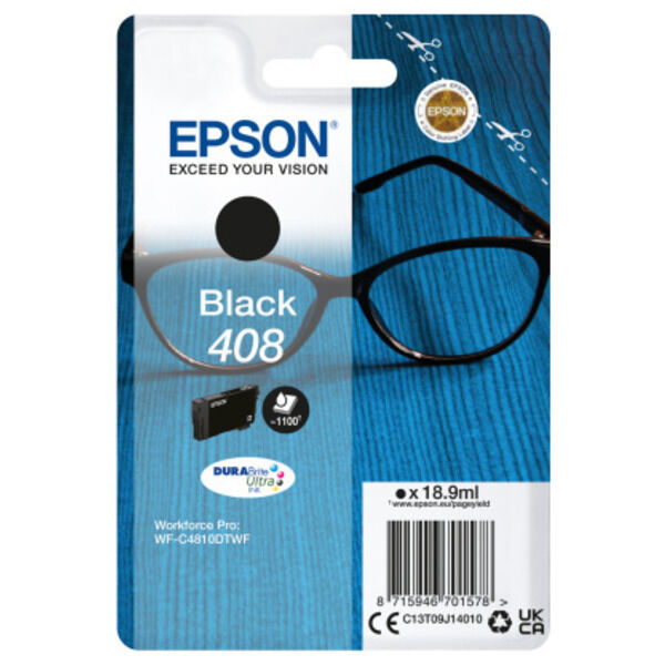 Original Tintenpatrone Epson 408 (C13T09J14010) schwarz