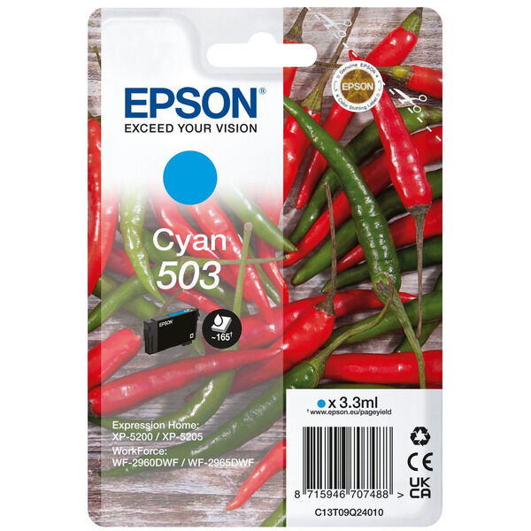 Original Tintenpatrone Epson 503 (C13T09Q24010) cyan