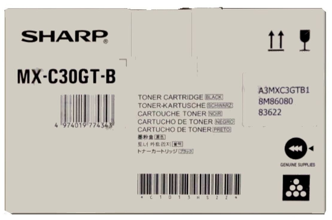 Original Toner Sharp MXC-30 GTB (MXC30GTB) schwarz