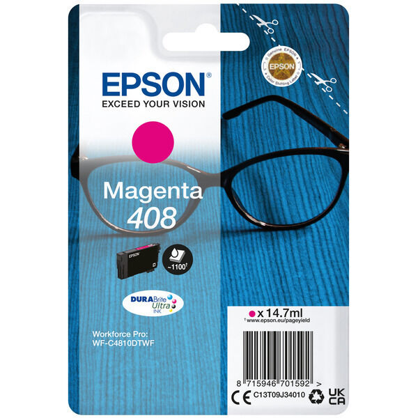 Original Tintenpatrone Epson 408 (C13T09J34010) magenta