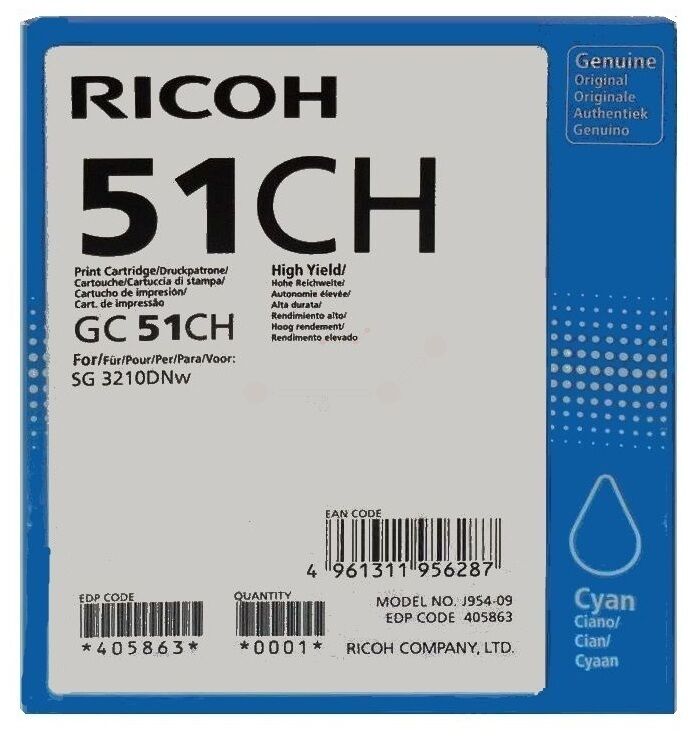 Tinte / Ricoh - 405863 / GC-51CH