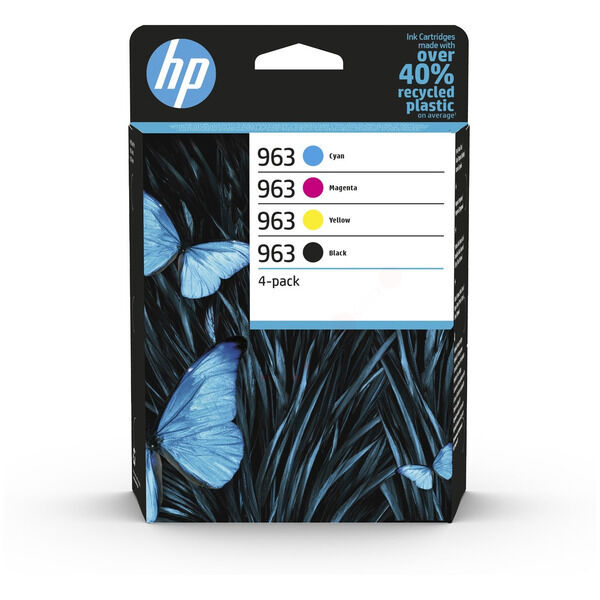 Original Tintenpatronen HP 963 (6ZC70AE) Viererpack CMYK