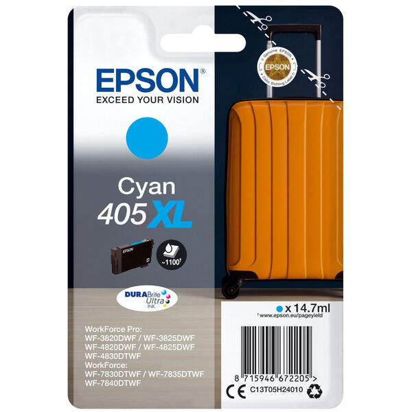 C13T05H24010 Original Tintenpatrone Epson 405XL (C13T05H24010) cyan
