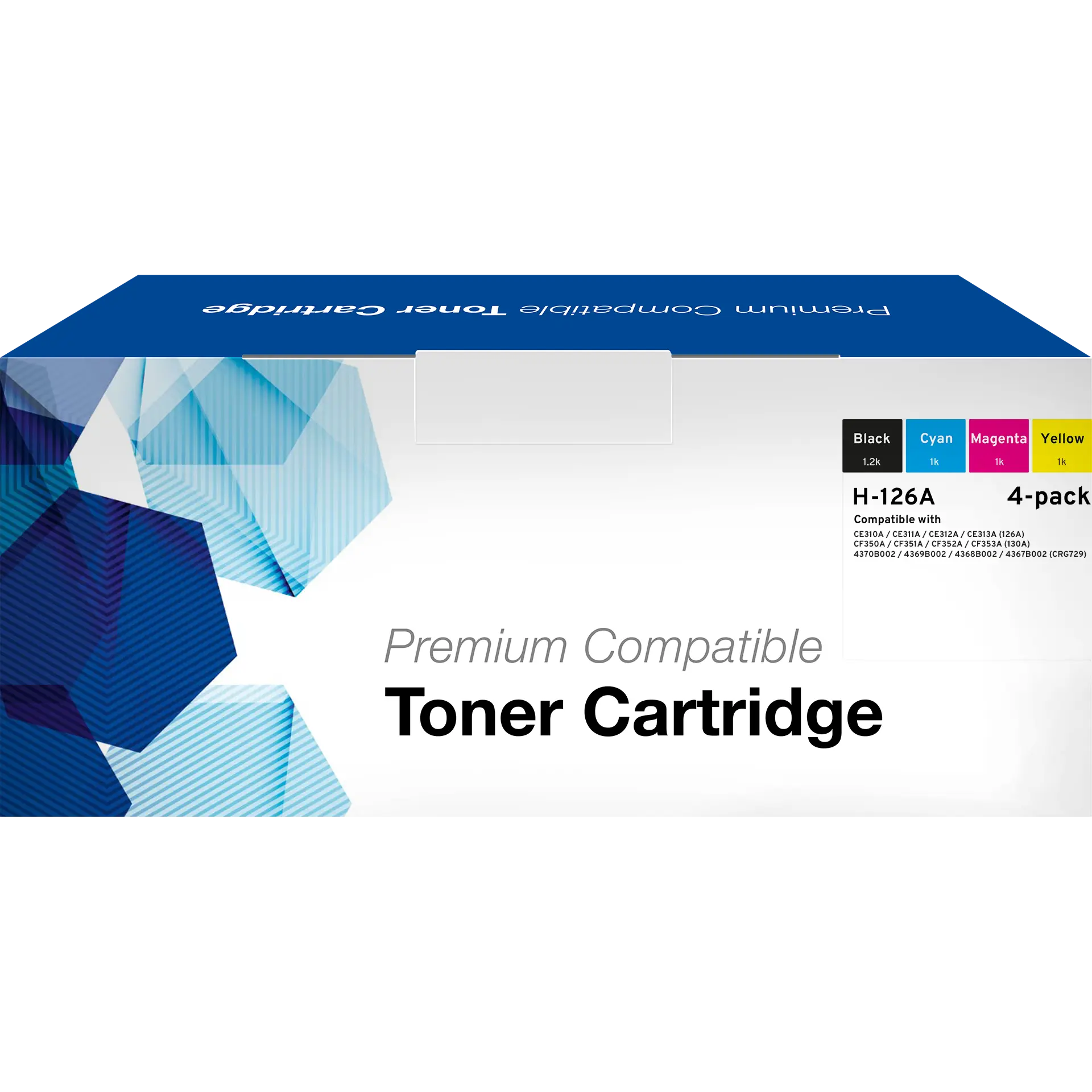 Toner, kompatibel zu HP 126A/130A Viererpack CMYK