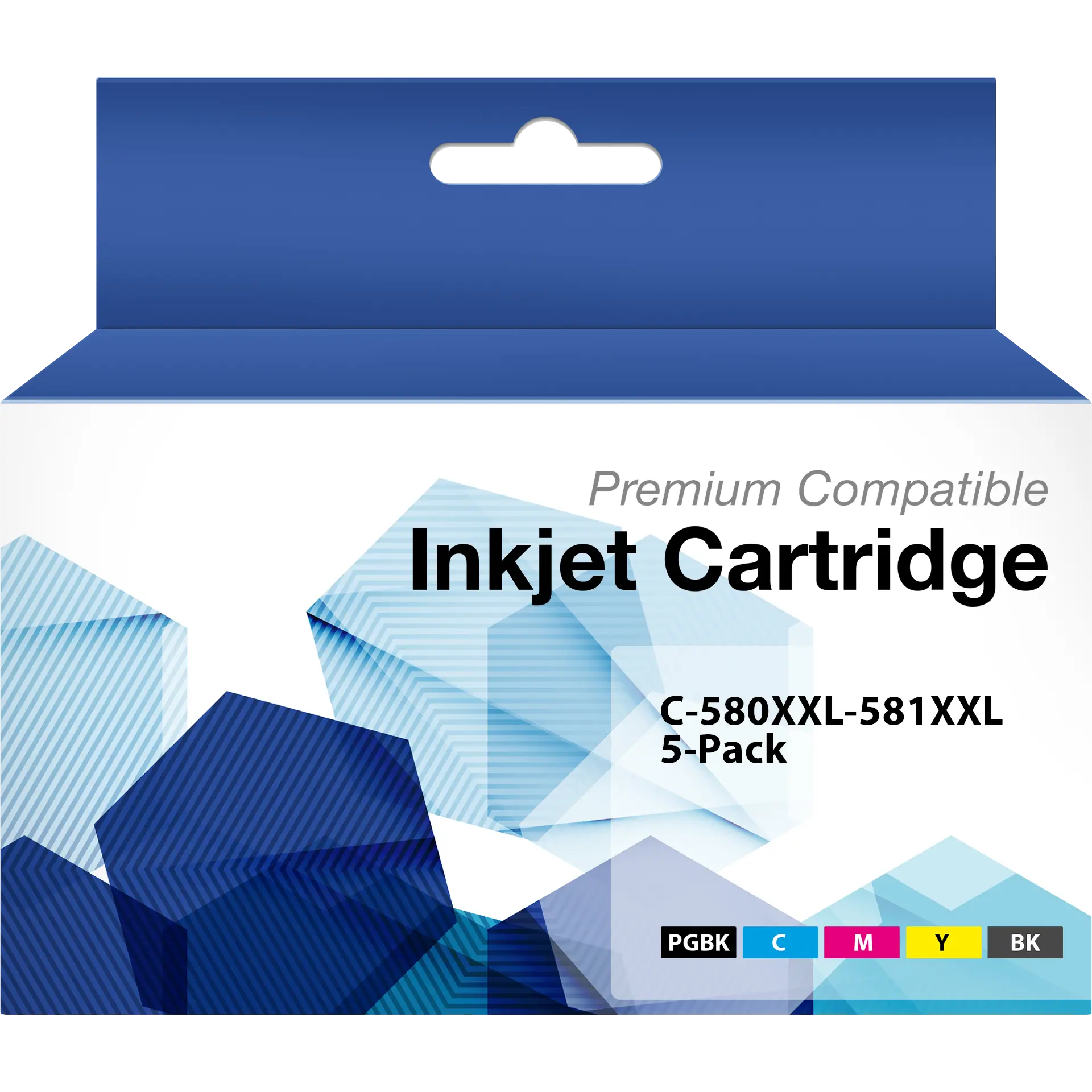 Tintenpatronen, kompatibel zu Canon PGI-580XXL/CLI-581XXL Fünferpack CMYK +1PBK