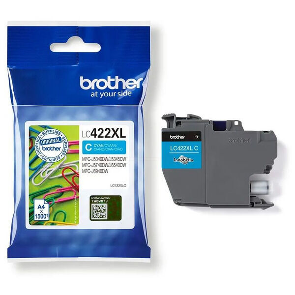 LC422XLC Original Tintenpatrone Brother LC-422XL cyan