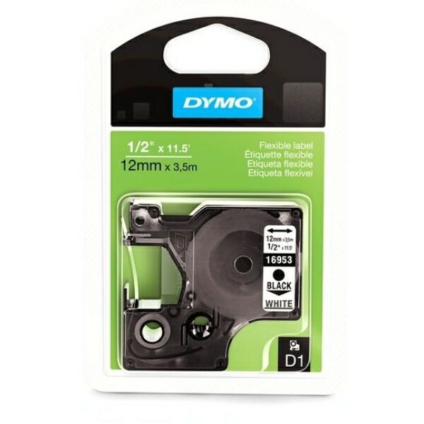 Original Etikettenrolle Dymo S0718040 schwarz auf weiß