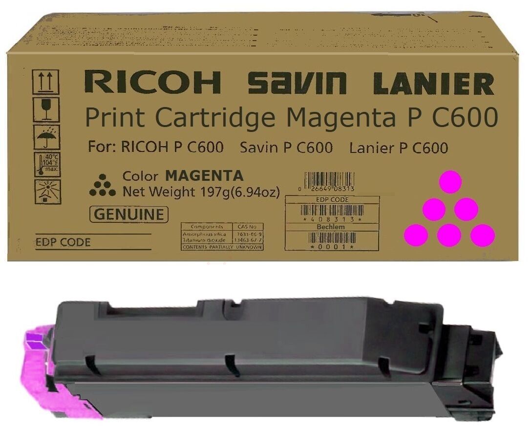 Original Toner Ricoh P C600 (408316) magenta
