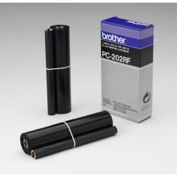 PC202RF Original Thermo-Transfer-Rollen Brother PC-202RF Doppelpack