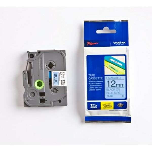 TZE531 Original Schriftbandkassette Brother TZE-531 schwarz auf blau