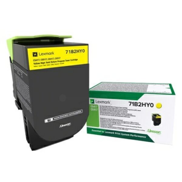 Original Toner Lexmark 71B2HY0 gelb