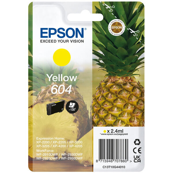 Original Tintenpatrone Epson 604 (C13T10G44010) gelb