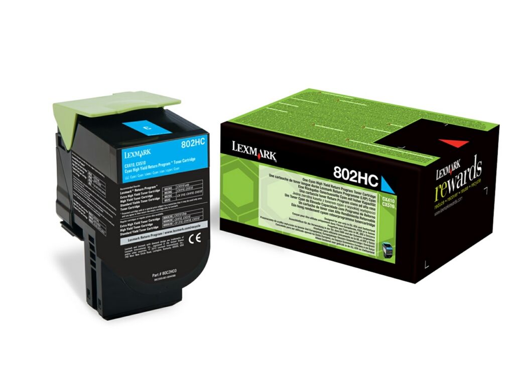 Toner / Lexmark - 80C2HC0 / 802HC