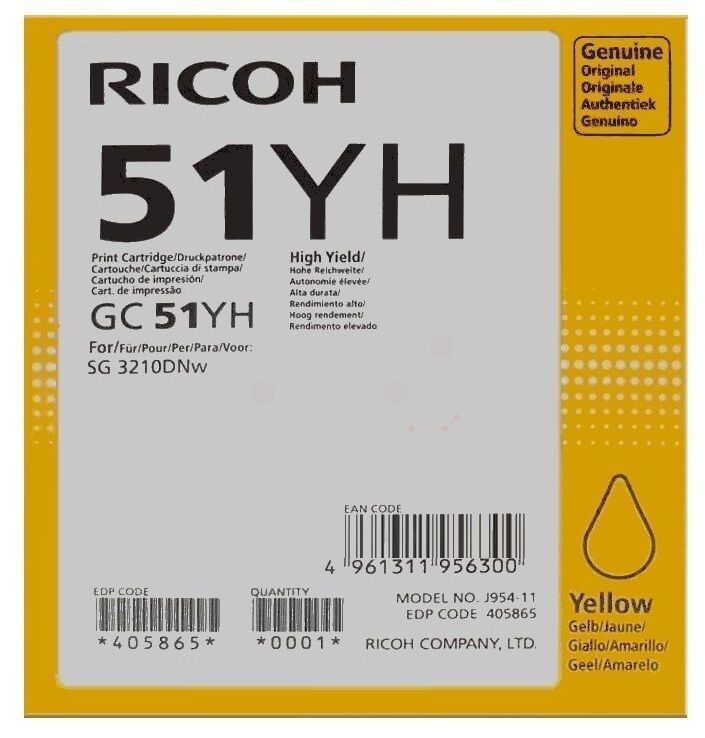 Tinte / Ricoh - 405865 / GC-51YH