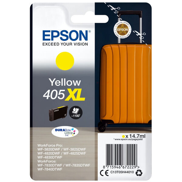 C13T05H44010 Original Tintenpatrone Epson 405XL (C13T05H44010) gelb