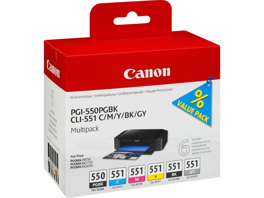 Tinte / Canon - 6496B005 / PGI-550/CLI-551