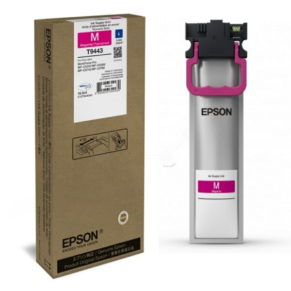 Original Tintenpatrone Epson T9443 (C13T944340) magenta Original Tintenpatrone Epson T9443 (C13T944340) magenta