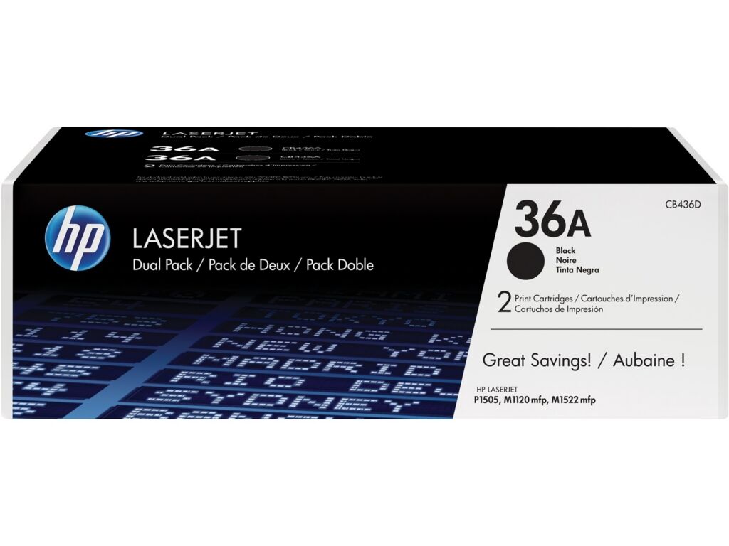 Toner / HP - CB436AD / 36A - Doppelpack
