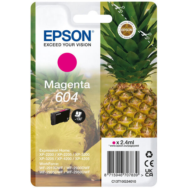 Original Tintenpatrone Epson 604 (C13T10G34010) magenta