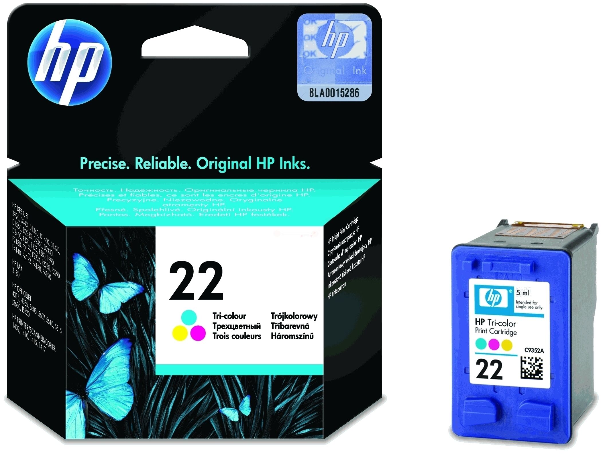 Druckkopfpatrone / HP - C9352AE / 22