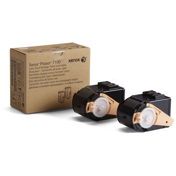 Original Toner Xerox 106R02602 Doppelpack cyan