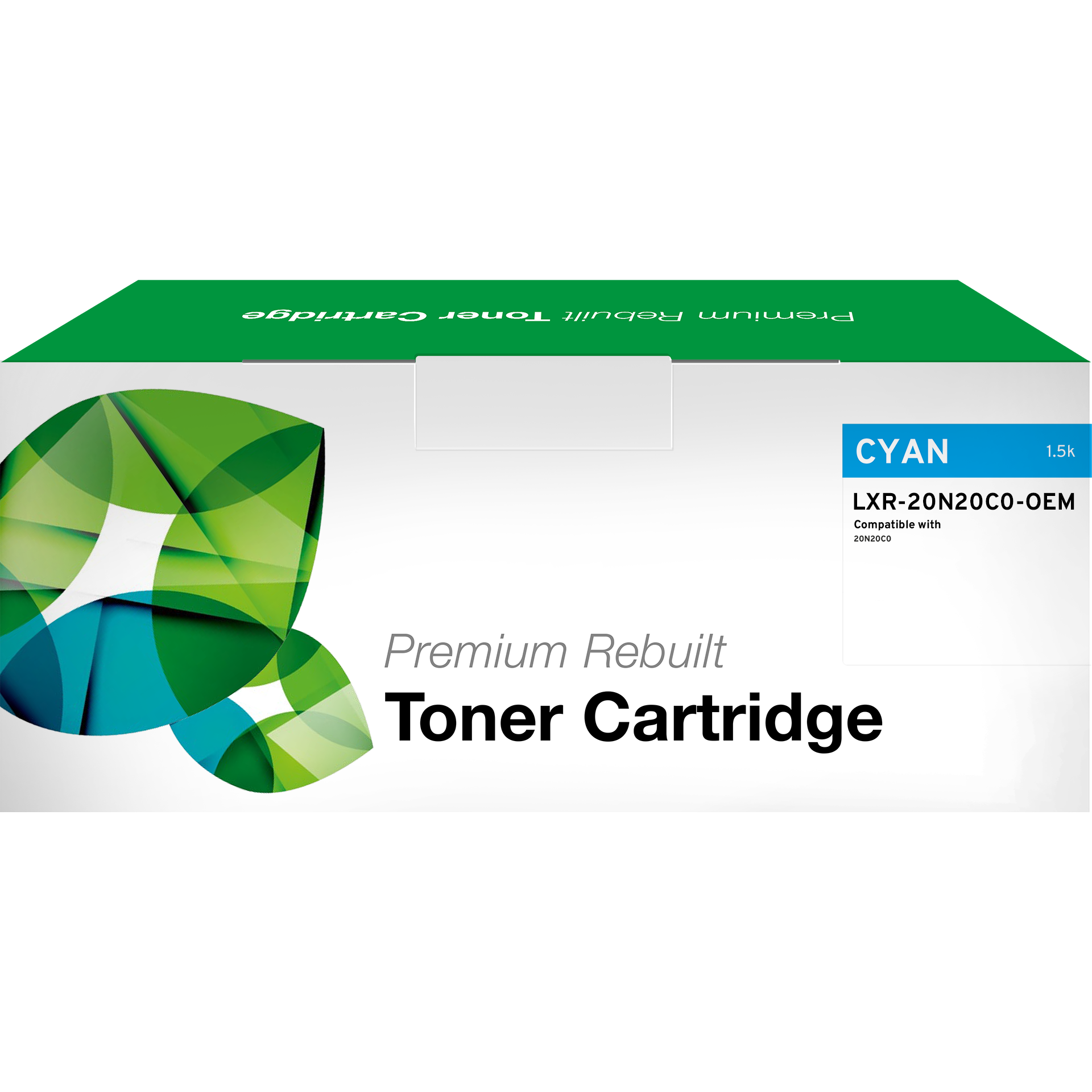 Rem. Toner Lexmark 20N20C0 OEM Chip cyan