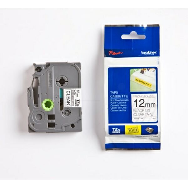 TZES131 Original Schriftbandkassette Brother TZE-S131 schwarz auf transparent
