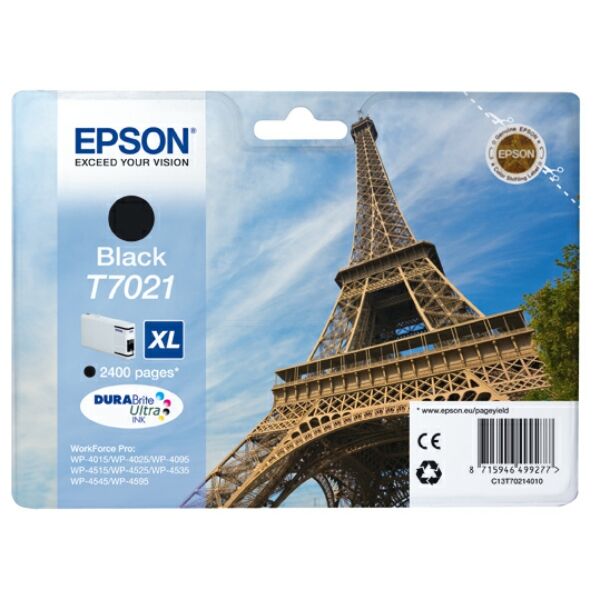 Original Tintenpatrone Epson T7021XL (C13T70214010) schwarz