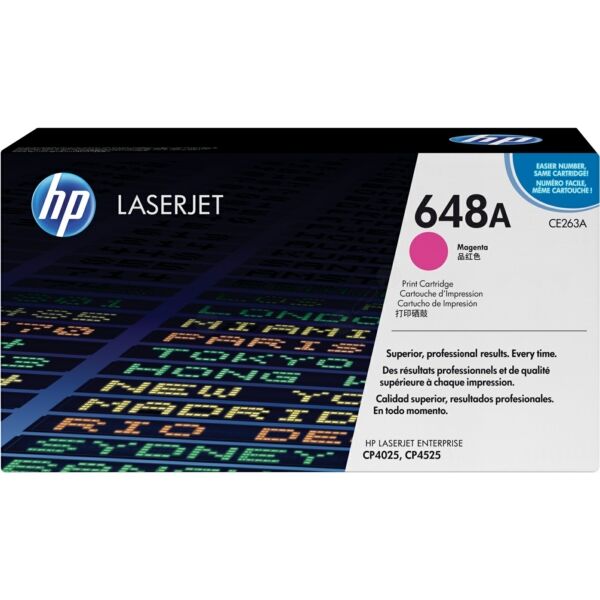 Original Toner HP CE263A (648A) magenta