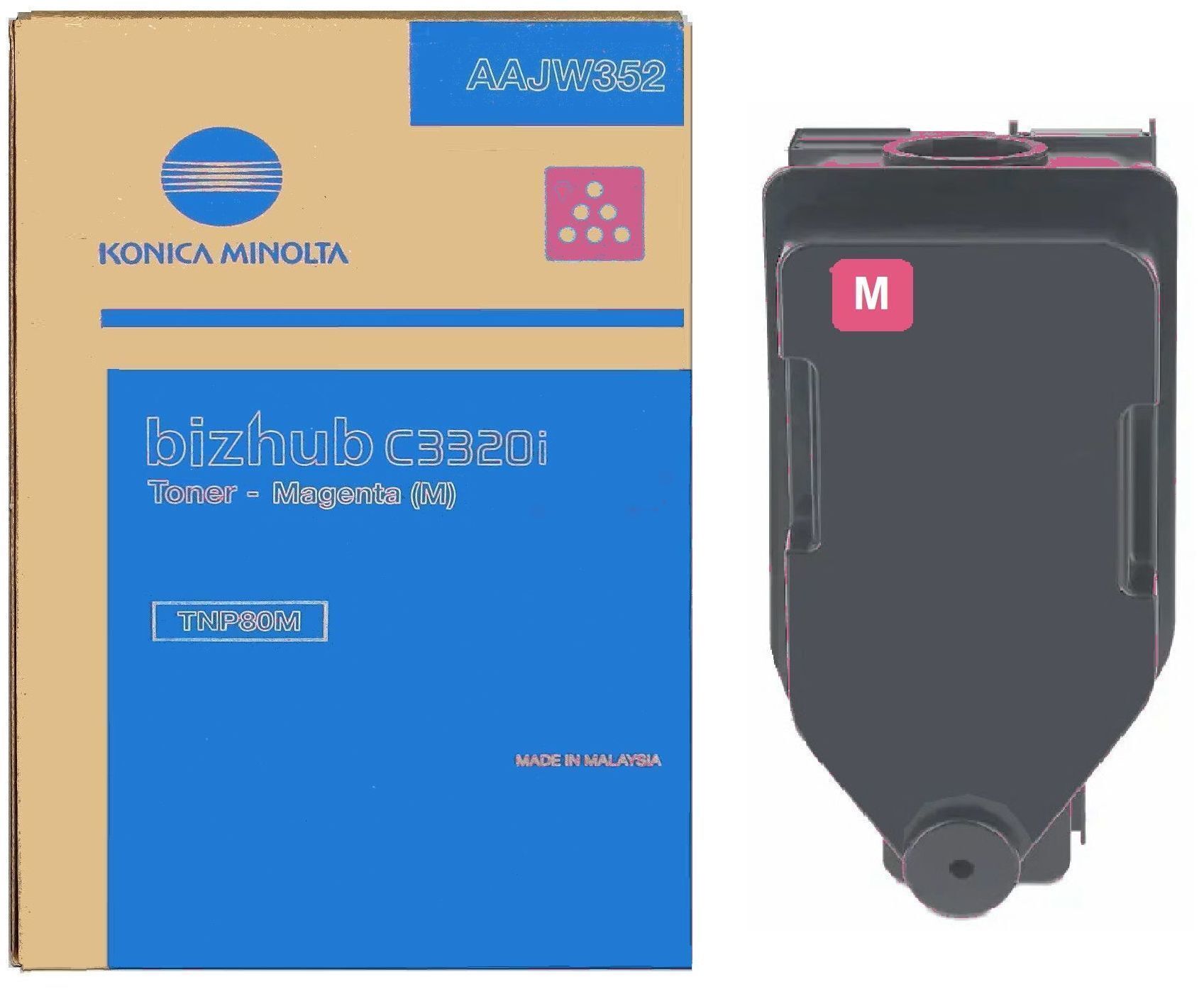 Original Toner Konica Minolta TNP-80 Magenta Original Toner Konica Minolta TNP-80 (AAJW352) magenta