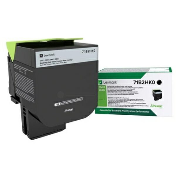 Original Toner Lexmark 71B2HK0 schwarz