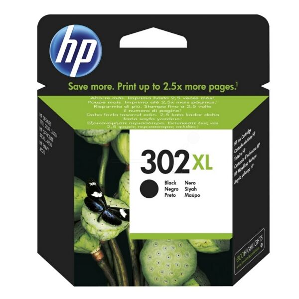 Original Druckerpatrone HP 302XL (F6U68AE) schwarz