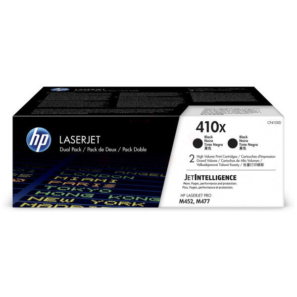 CF410XD Original Toner HP CF410XD (410X) Doppelpack schwarz