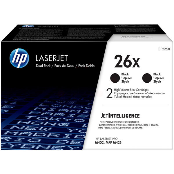 Original Toner HP CF226XD (26X) Doppelpack schwarz