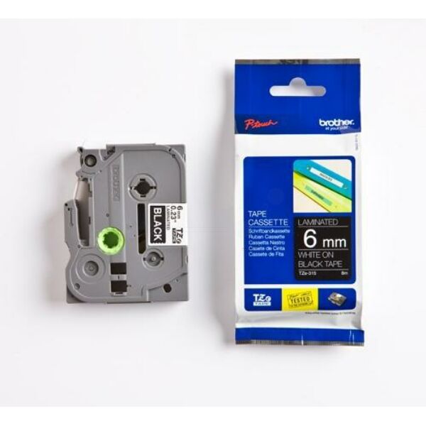 TZE315 Original Schriftbandkassette Brother TZE-315 weiß auf schwarz