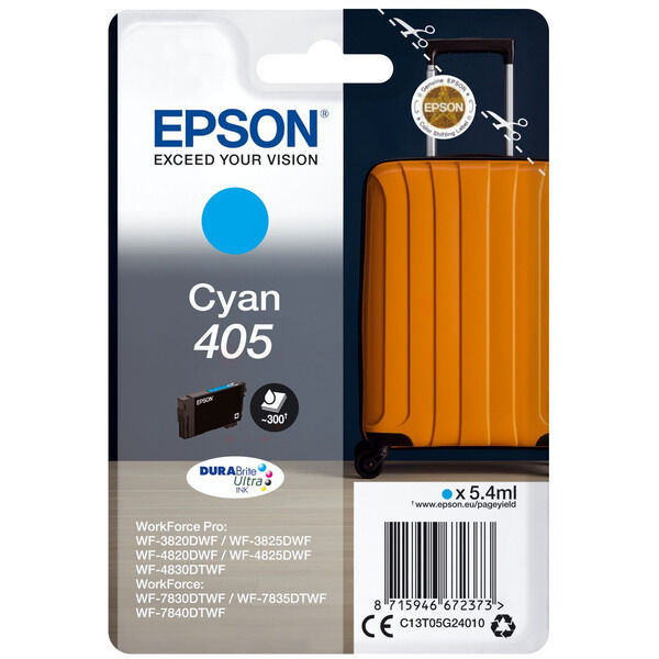 C13T05G24010 Original Tintenpatrone Epson 405 (C13T05G24010) cyan