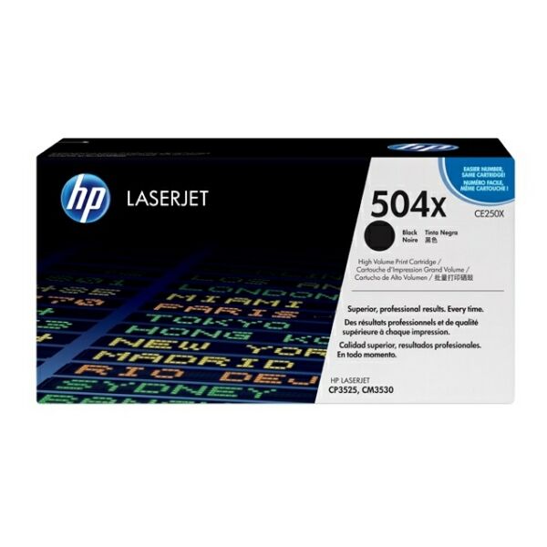 Original Toner HP CE250X (504X) schwarz