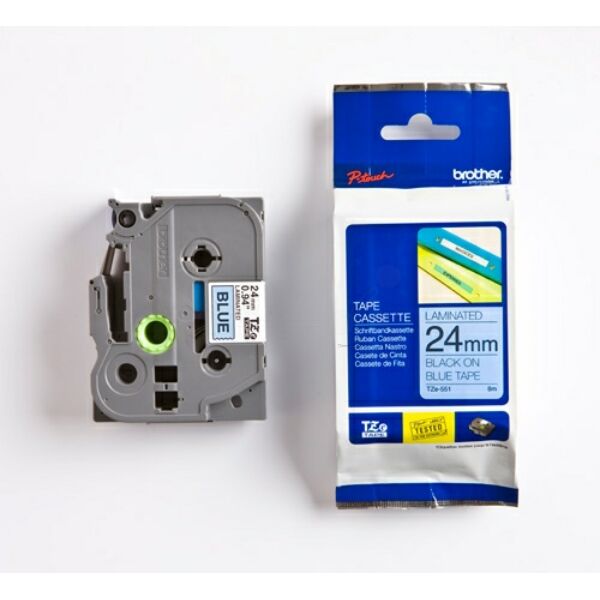 TZE551 Original Schriftbandkassette Brother TZE-551 schwarz auf blau